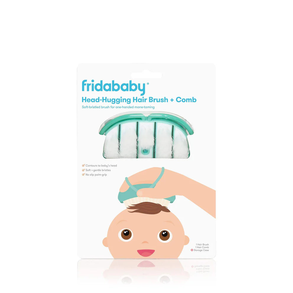 Frida Baby Head-Hugging Hairbrush + Styling Comb Set