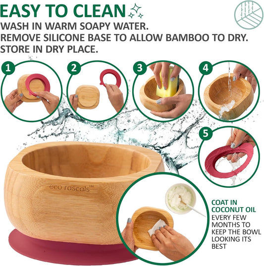 Eco Rascals Owl Bamboo Weaning Gift Set – Pink