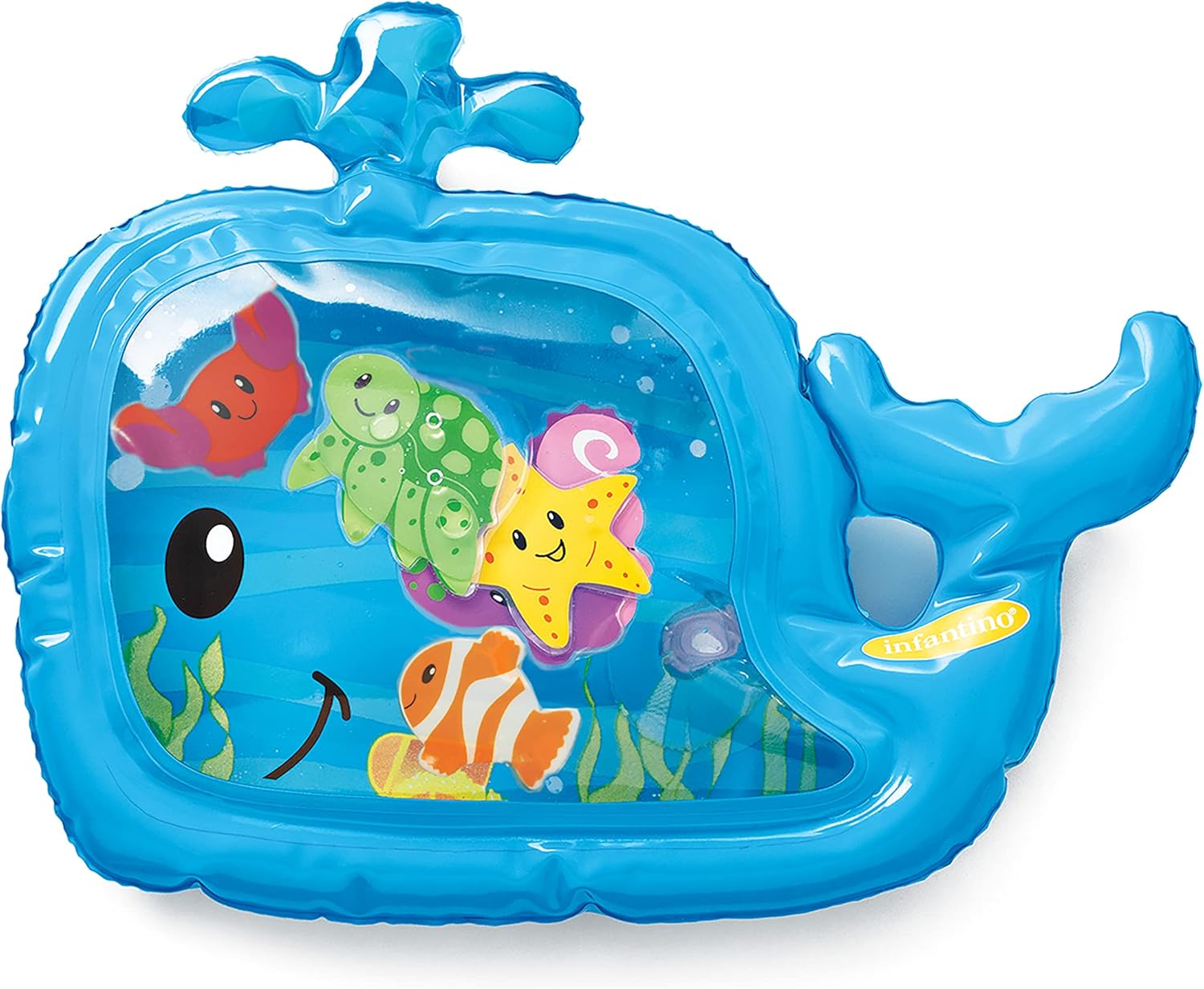 Infantino Sensory Whale Pat & Play Water Mat - Blue