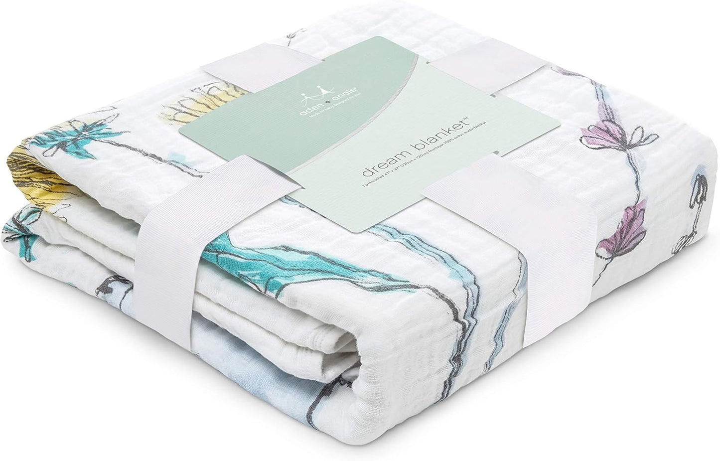 Aden + Anais Classic Dream Blanket Forest Fantasy - Engineered Rabbits