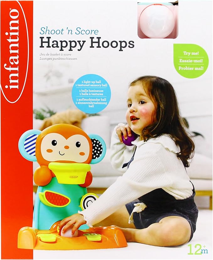 Infantino Shoot 'N Score Happy Hoops| 12m+