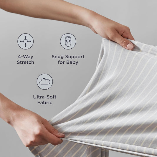 Ergobaby Aura Sustainably Sourced Knit Baby Wrap Soft Black