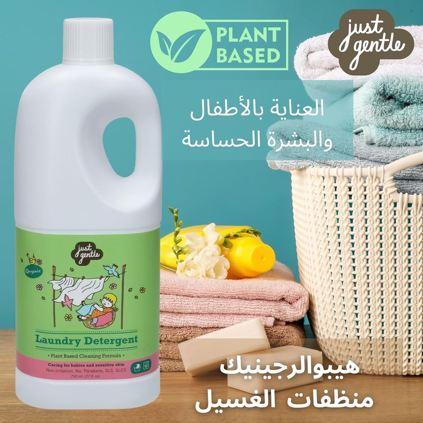 Just Gentle Laundry Detergent 750ml