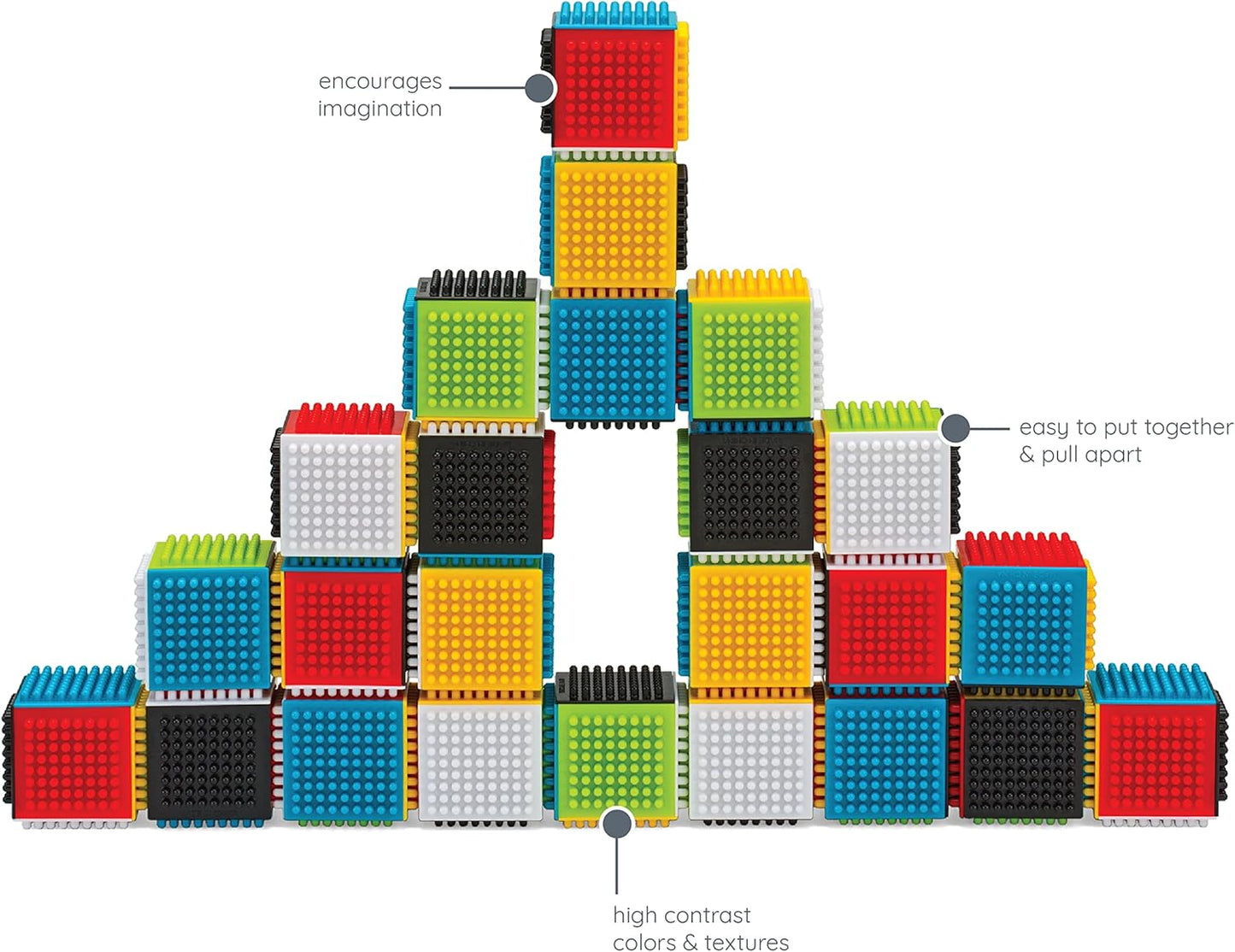 Infantino Press & Stay Sensory Block | 6M+