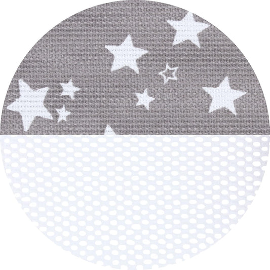 Babybay babynest Mesh-Piqué suitable for model Boxspring XXL, taupe stars white