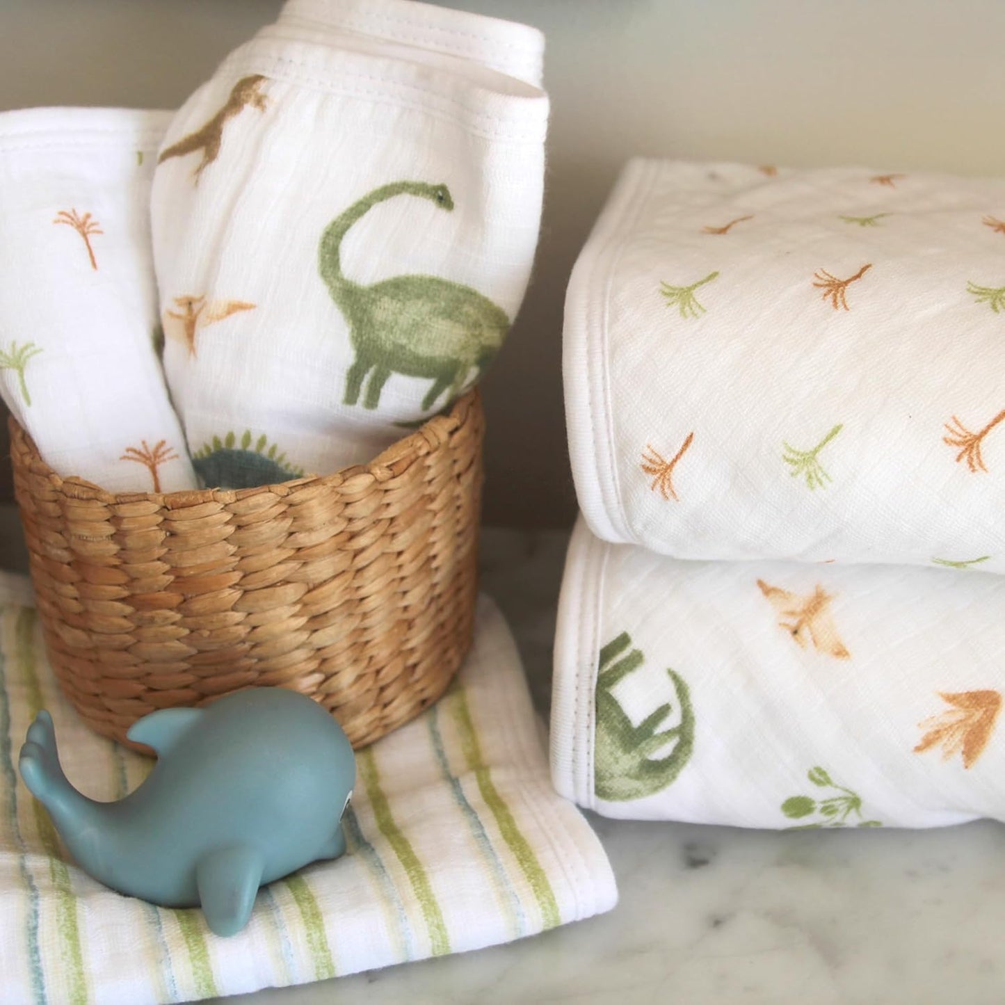 Aden + Anais 3-Pack Washcloth Sets - Dinotime
