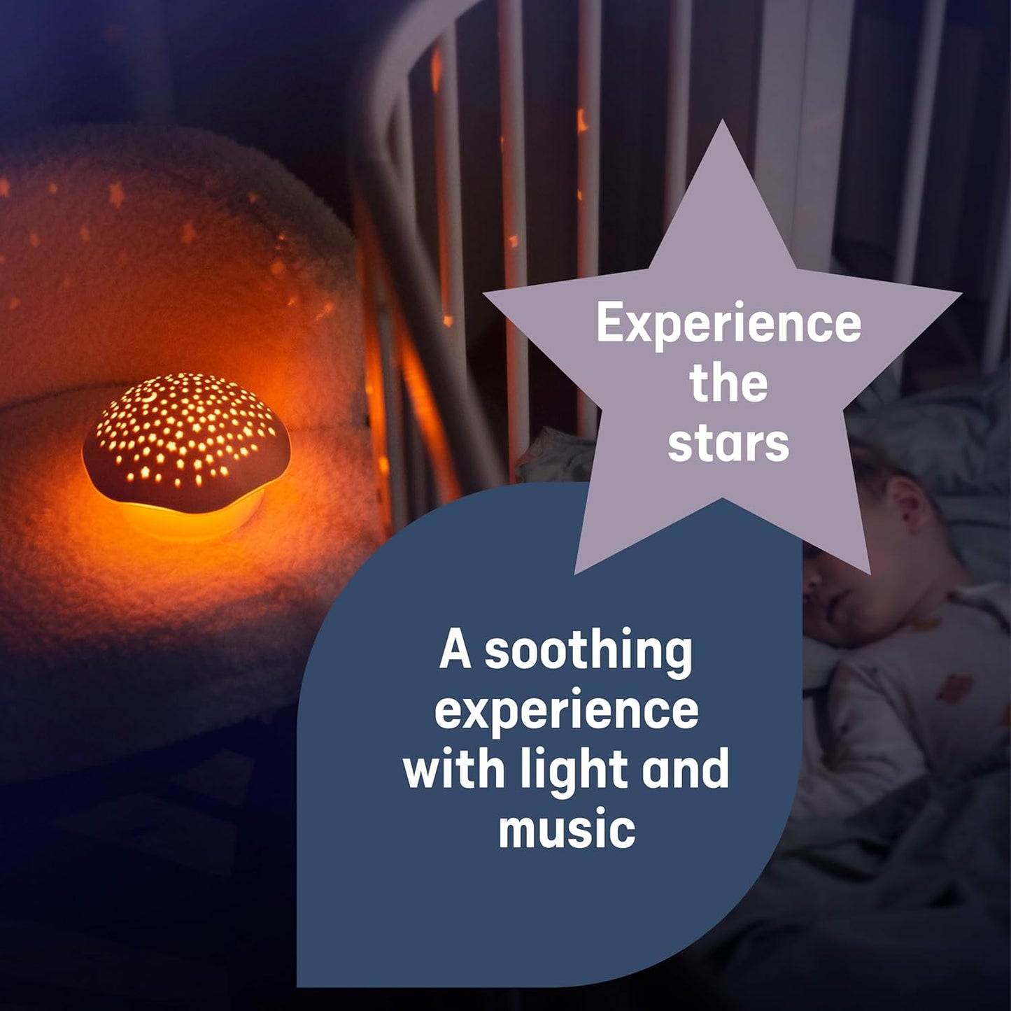 Pabobo Musical Stars Projector Mushroom - Pink