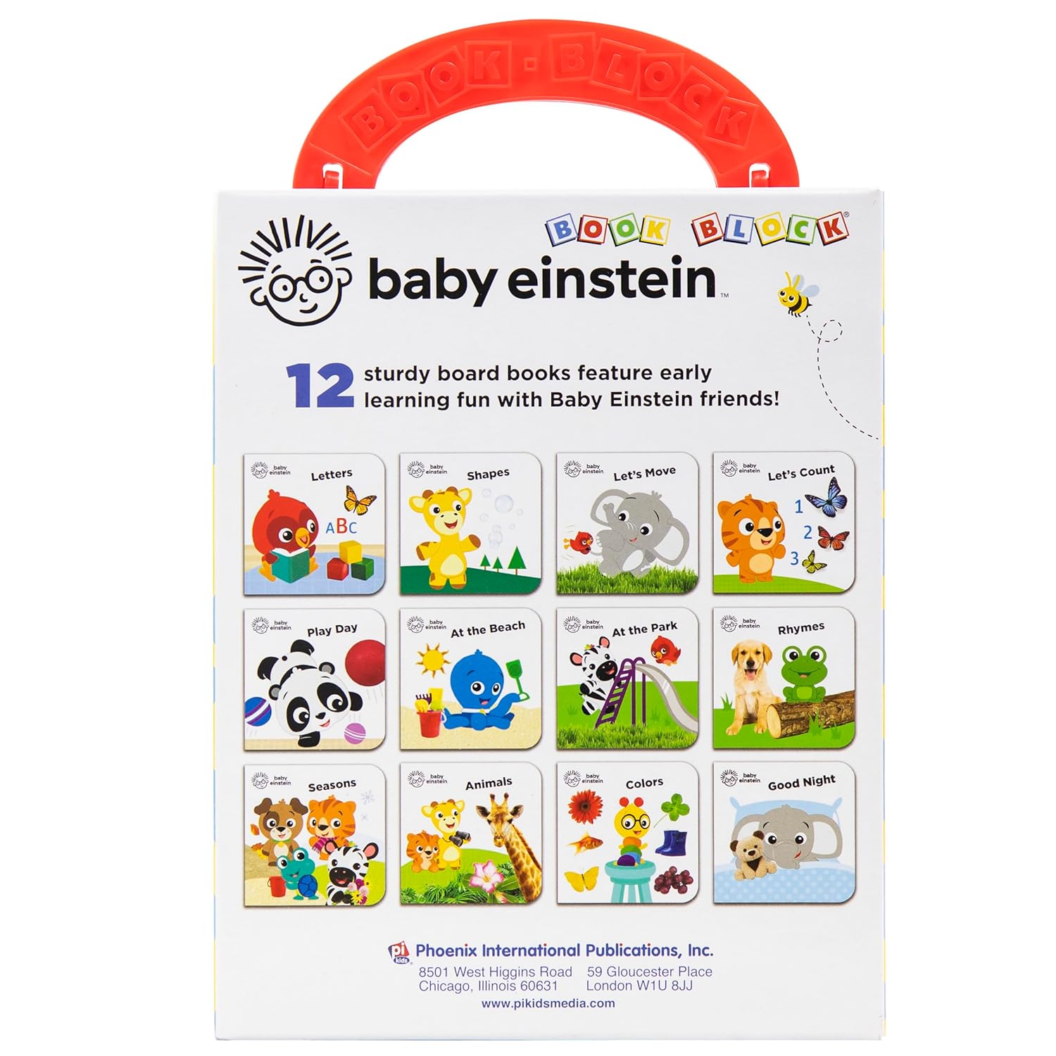 Baby Einstein - My First Library Board Book Block 12-Book Set