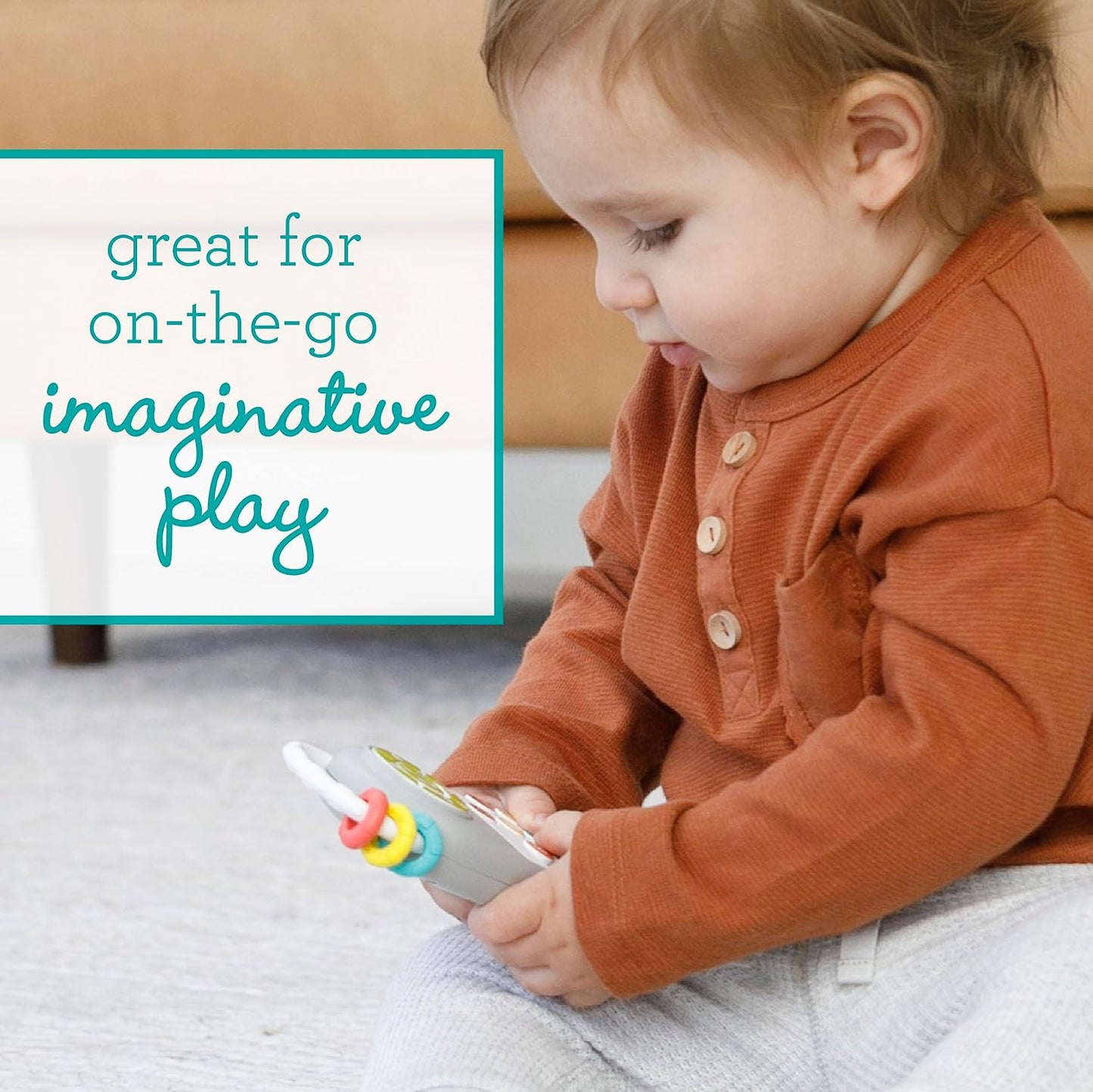 Infantino Music & Light Pretend Remote Control | 6M+