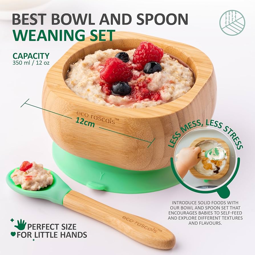 Eco Rascals Owl Bamboo Weaning Gift Set – Pink