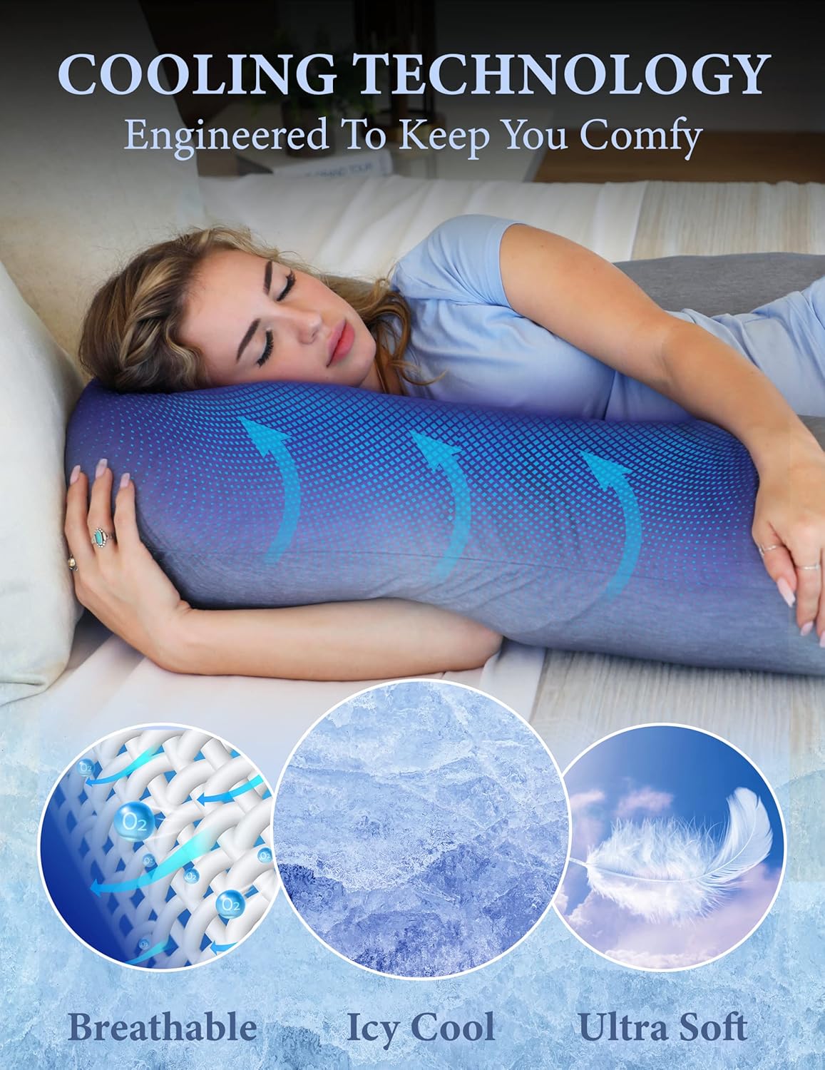 PharMeDoc U-Shape Pregnancy Pillow Jersey