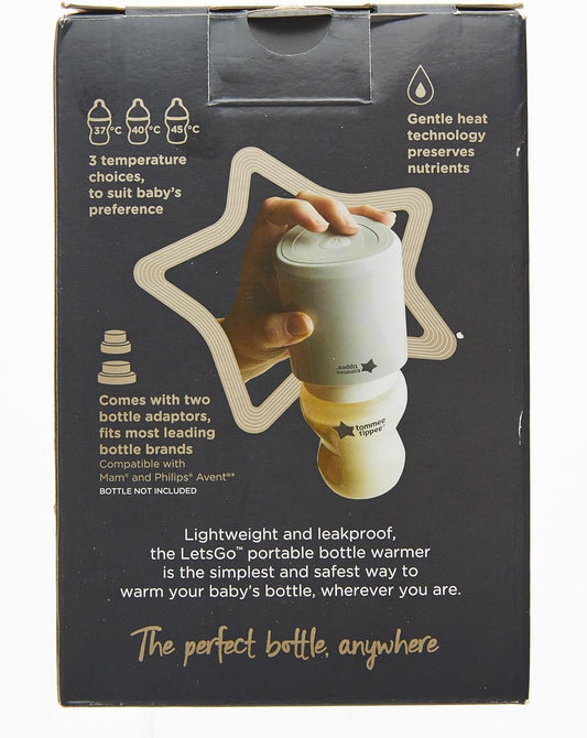 Tommee Tippee  Lets Go Portable Bottle Warmer - White