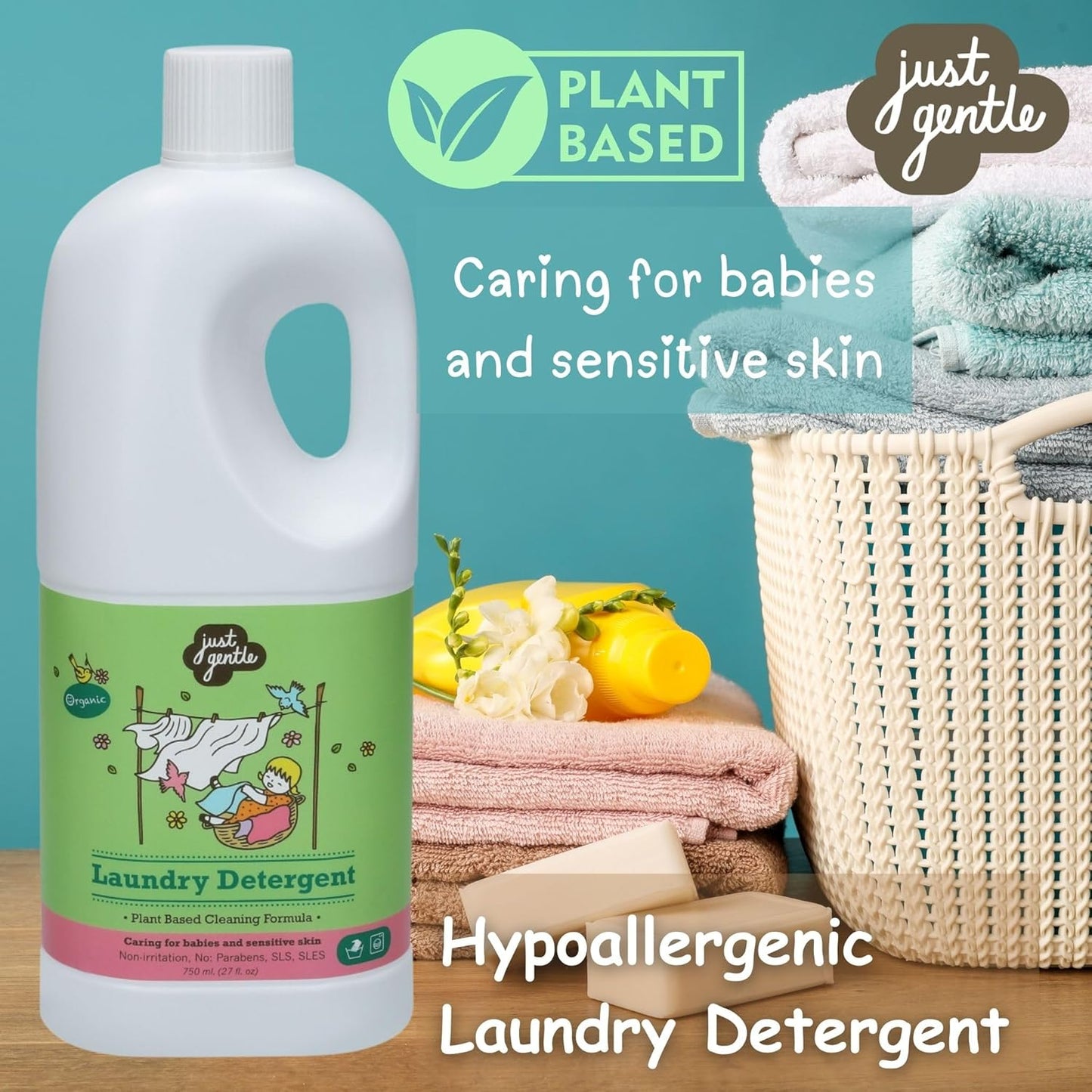 Just Gentle Laundry Detergent 750ml