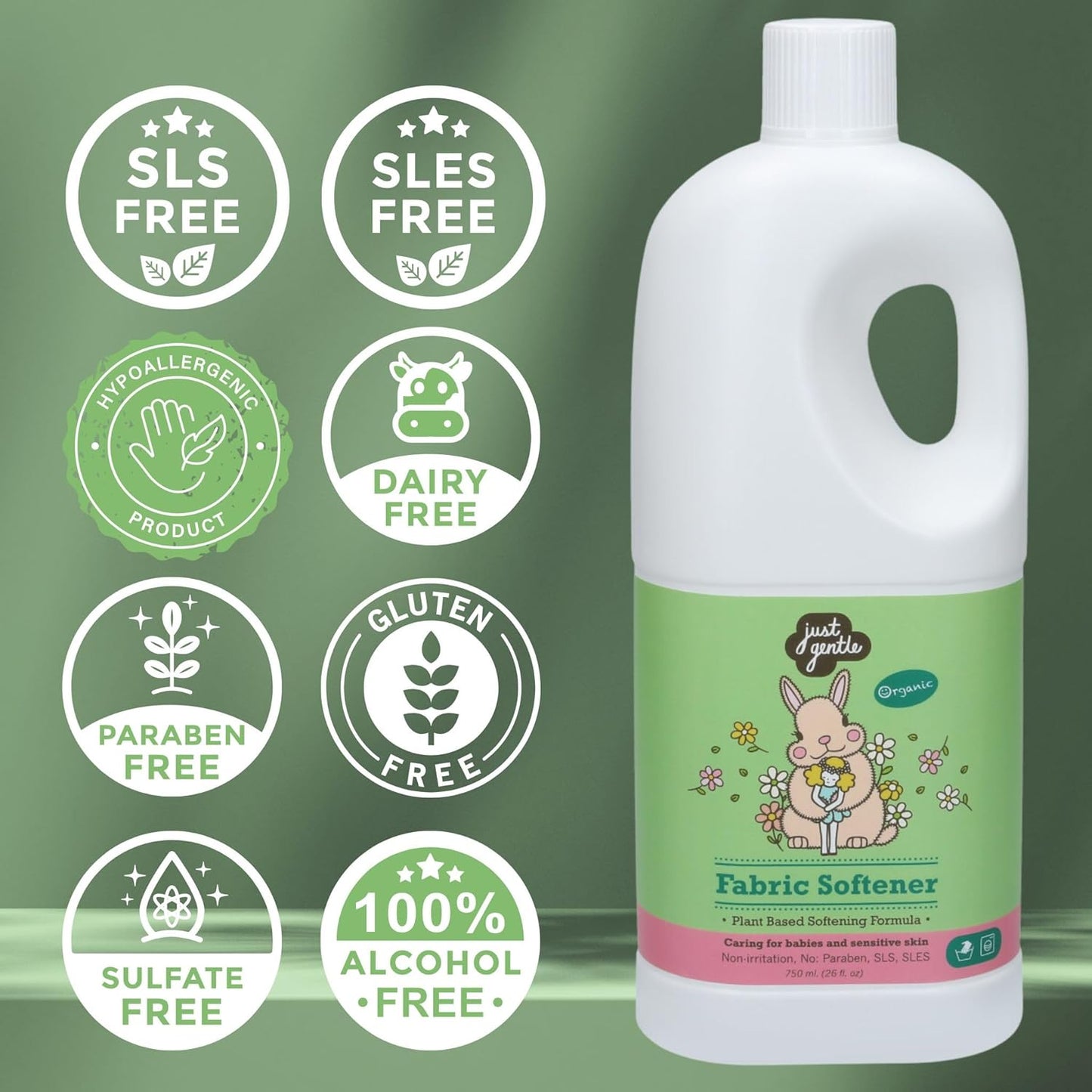 Just Gentle Fabric Softener 750ml