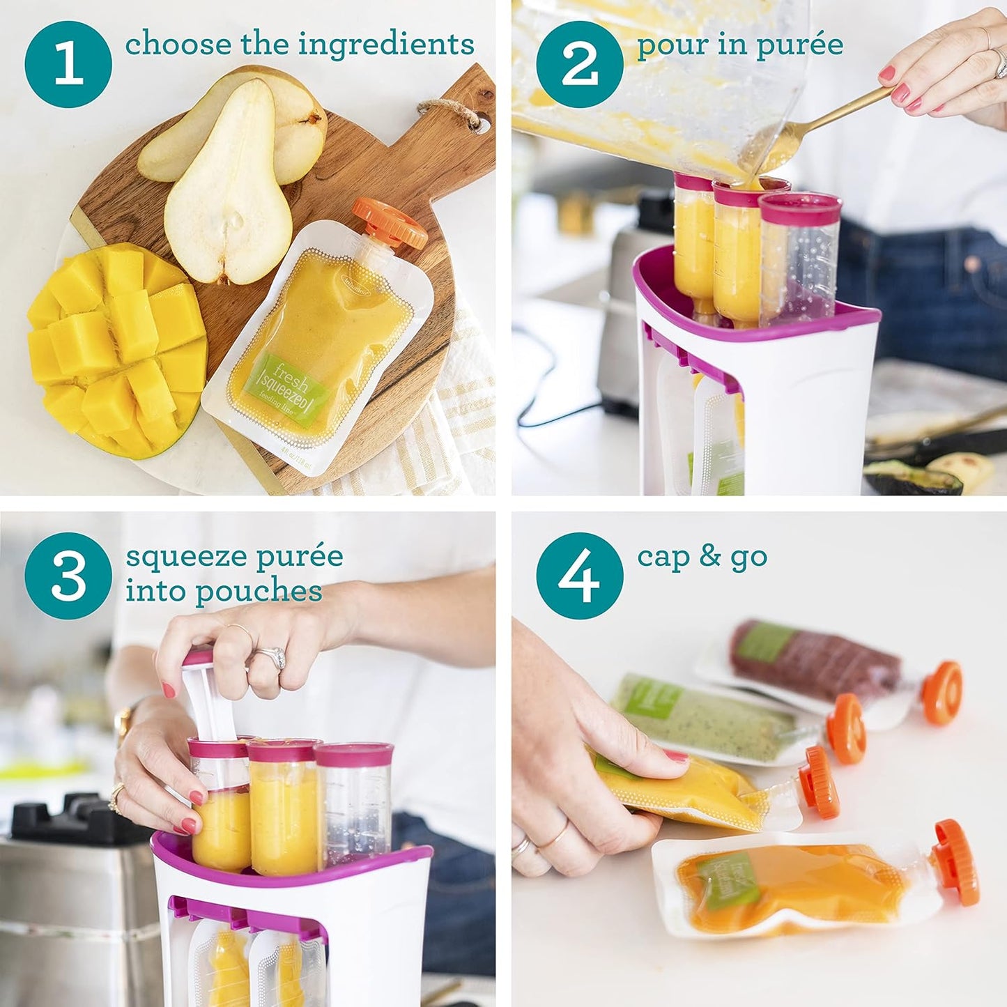 Infantino Fresh Squeezed Baby food Squeeze Station