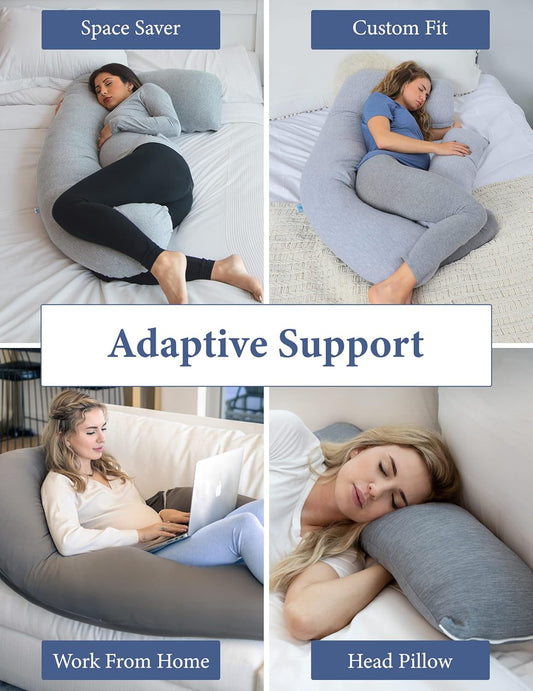 PharMeDoc U-Shape Pregnancy Pillow Jersey