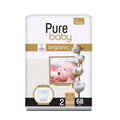 PURE BABY - ECO Diapers Size 2, 68 pieces (3-6kg)