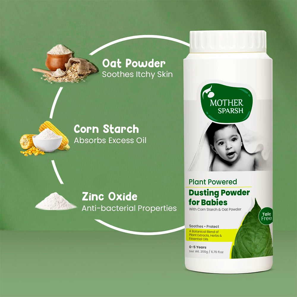 Mother Sparsh Plant Powered Dusting Powder For Baby