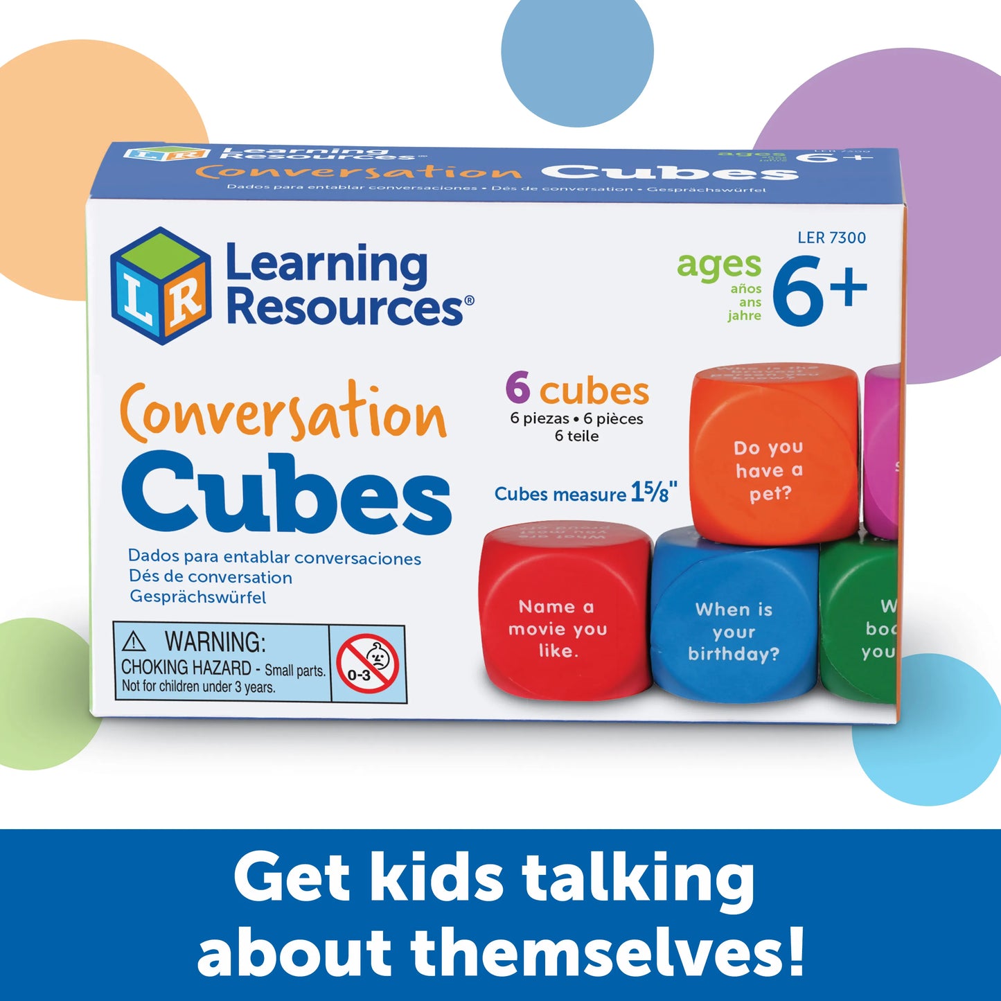 Learning Resources Conversation Cubes