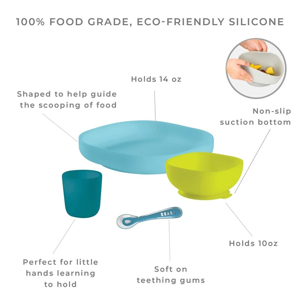 Beaba Silicone Meal Set - 4 Pcs