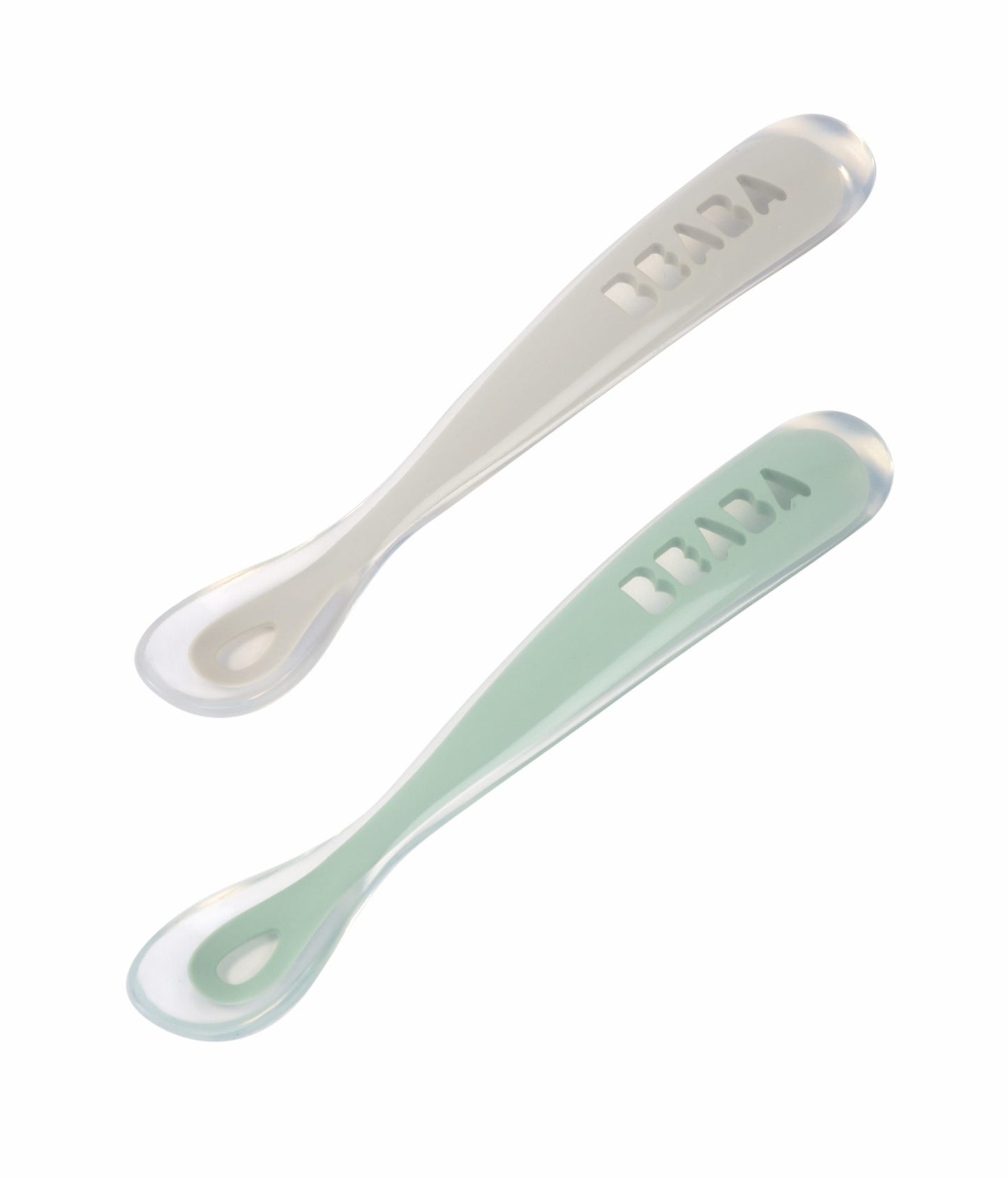 Beaba Silicone Spoon 1st Age Set of 2 + Box