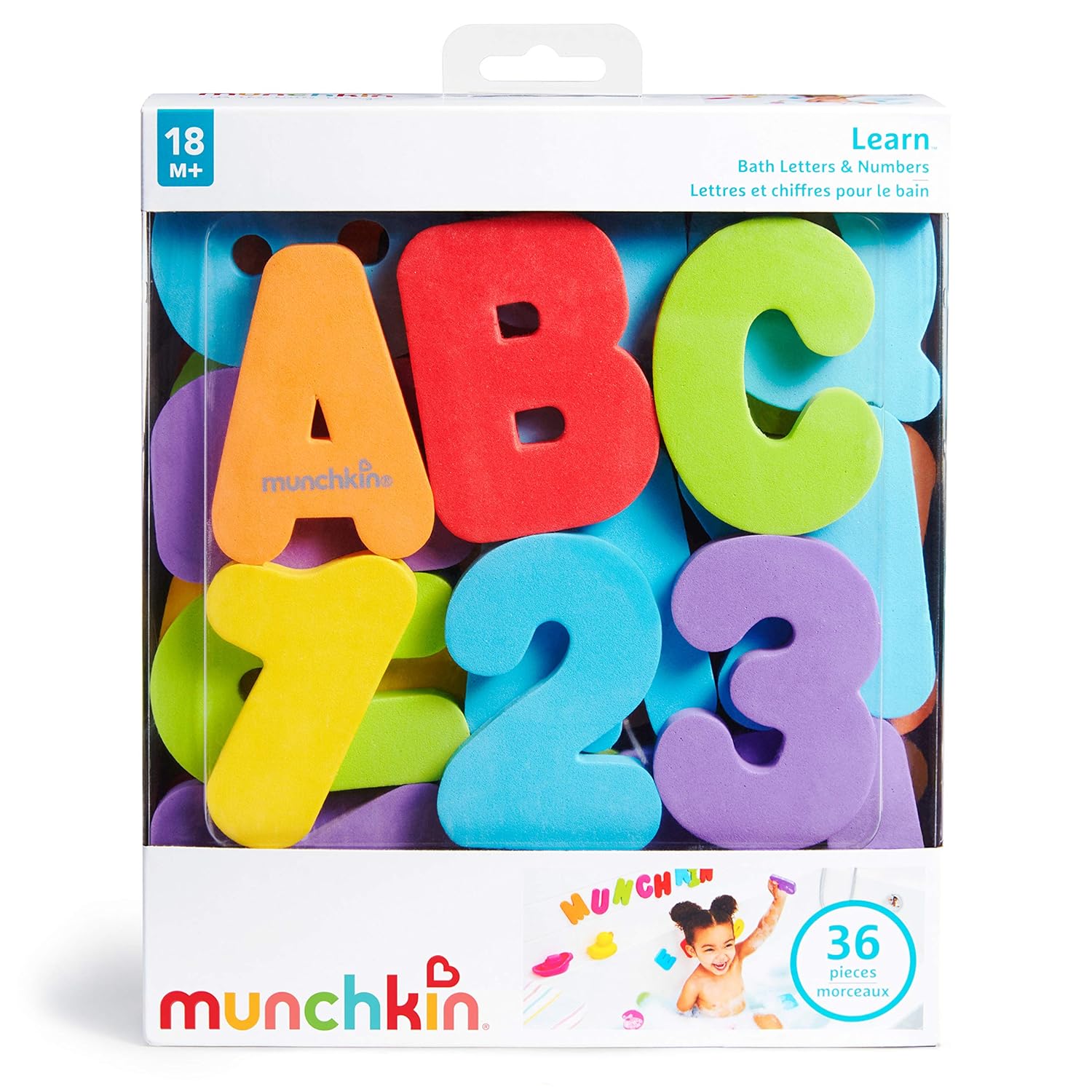 Munchkin Learn Bath Letters&Numbers-Brights
