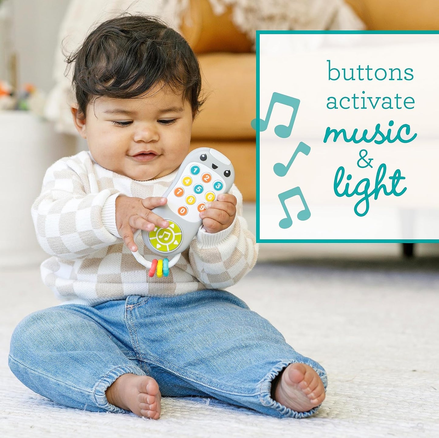 Infantino Music & Light Pretend Remote Control | 6M+