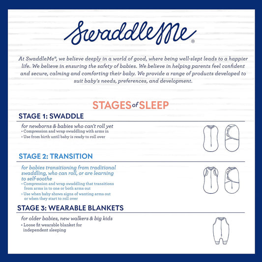 Swaddleme 1 Pk Arms Free Convertible Pod Heathered Grey