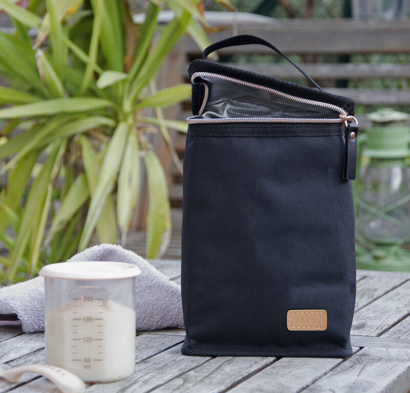 Beaba Isothermal Meal Pouch Black/Pink/Gold