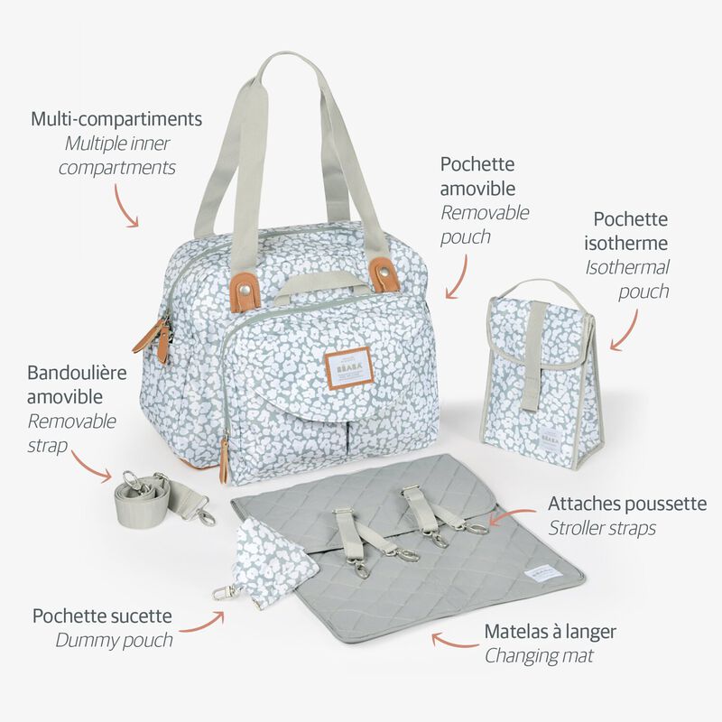 Beaba  GenevaII Changing Bag Cherry Blossom