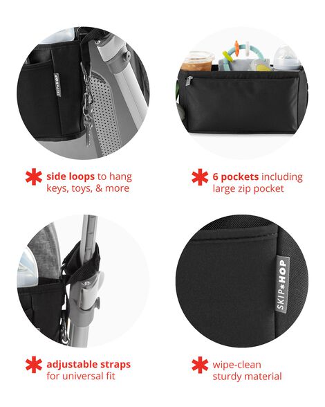 Skip Hop Grab & Go Stroller Organizer Black