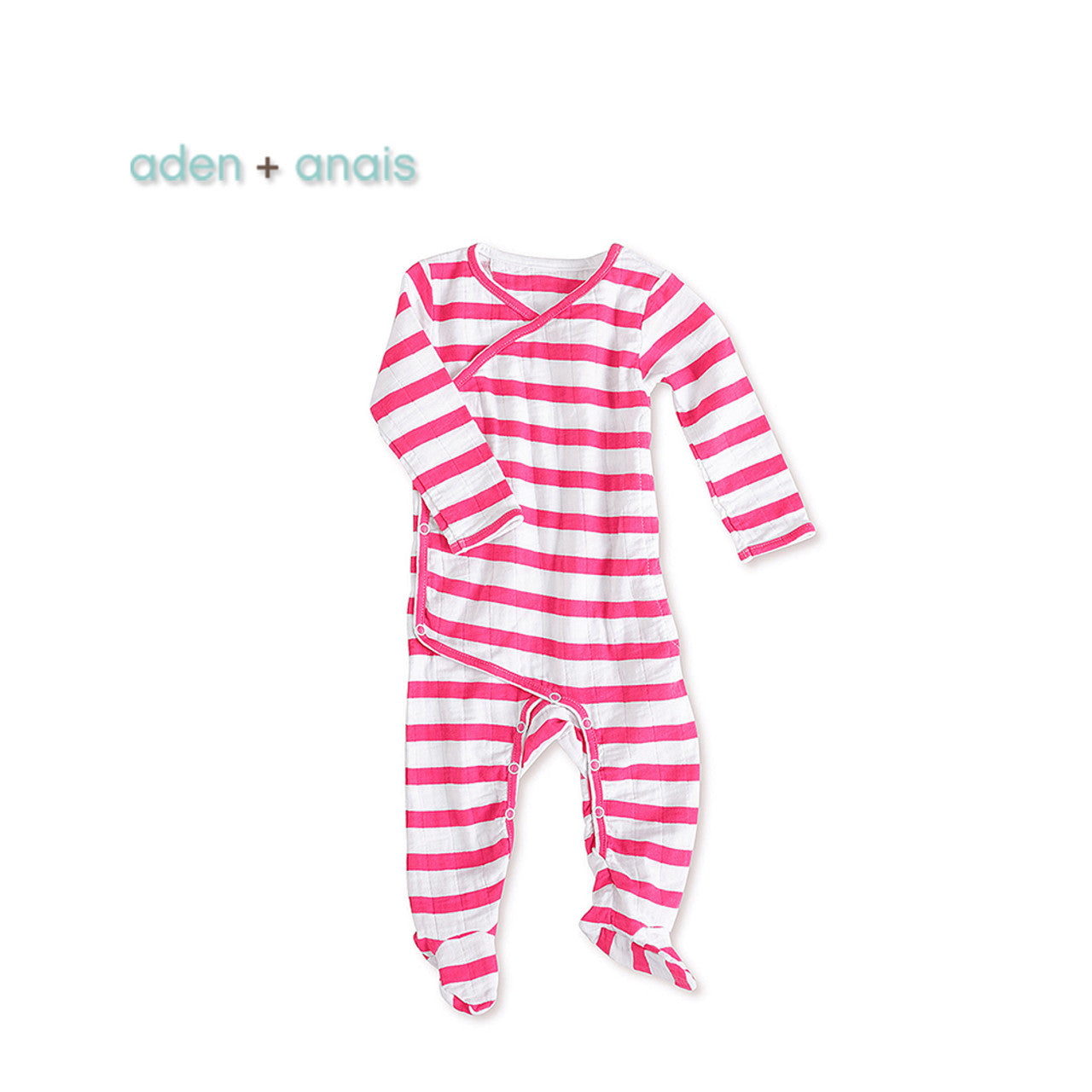 Aden + Anais Pink Stripe Longsleeve Kimono