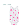 Aden + Anais Pink Star Tank Top Bodysuit