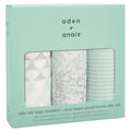Aden + Anais Silky Soft 3-Pack Swaddles Metallic Skylight Birch