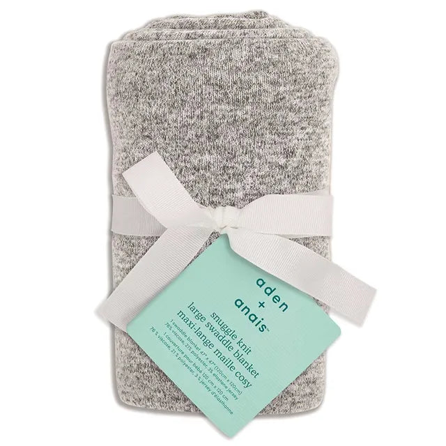 Aden + Anais Snuggle Knit Swaddle Blanket Heather - Grey