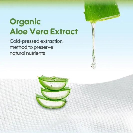 Aiwibi Aloe Vera Fresh Organic Care Wet Wipes - Fragrance Free 84s