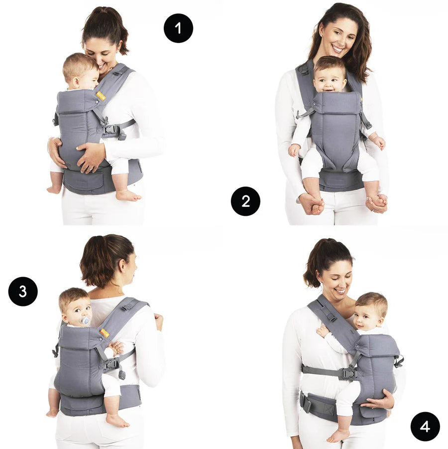 Beco Gemini Baby Carrier Organic Metro Black