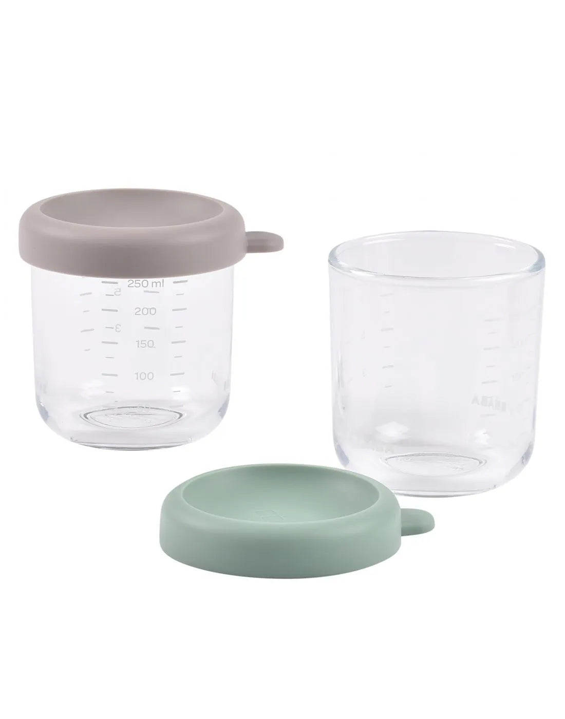 Beaba Set of 2x250ml Glass Conservative Jars
