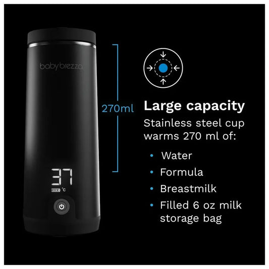 Baby Brezza Superfast Portable Bottle Warmer Black