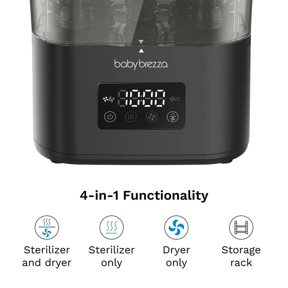 Baby Brezza Superquick 10-Minute Sterilizer Dryer - Black