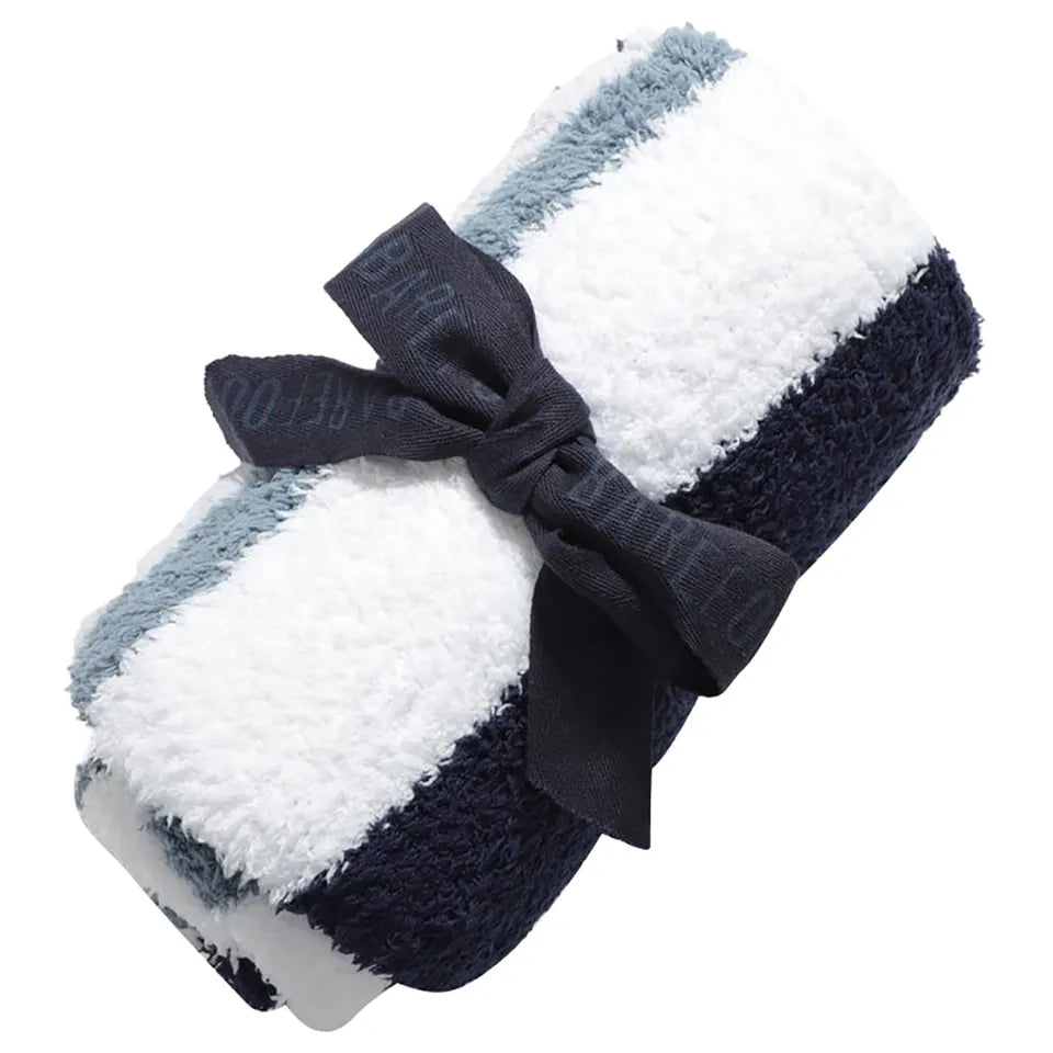 Barefoot Dreams® CozyChic® Multi Striped Stroller Blanket White/Dusk/Blue/Marine