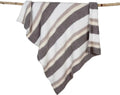 Barefoot Dreams® CozyChic® Multi Striped Stroller Blanket -  White/Stone/Cream/Dove/Gray