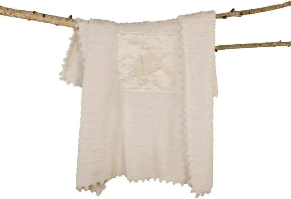Barefoot Dreams® CozyChic® Receiving Blanket - Elephant White