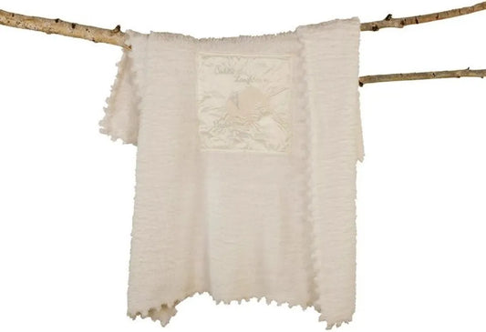 Barefoot Dreams® CozyChic® Receiving Blanket - Elephant White