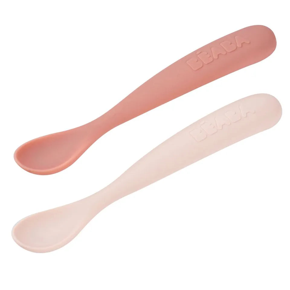Beaba 1st Age Silicone Spoons & Carrying Case Set - 3 Pcs