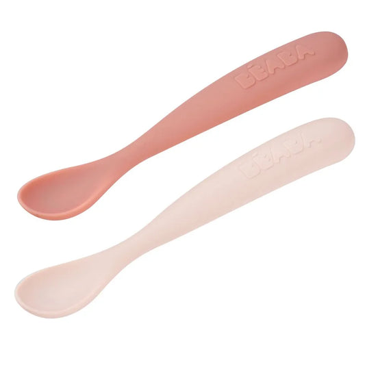 Beaba 1st Age Silicone Spoons & Carrying Case Set - 3 Pcs