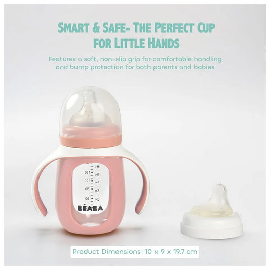 Beaba 2 in 1 Learning Bottle Old 210ml + Silicone Sleeve