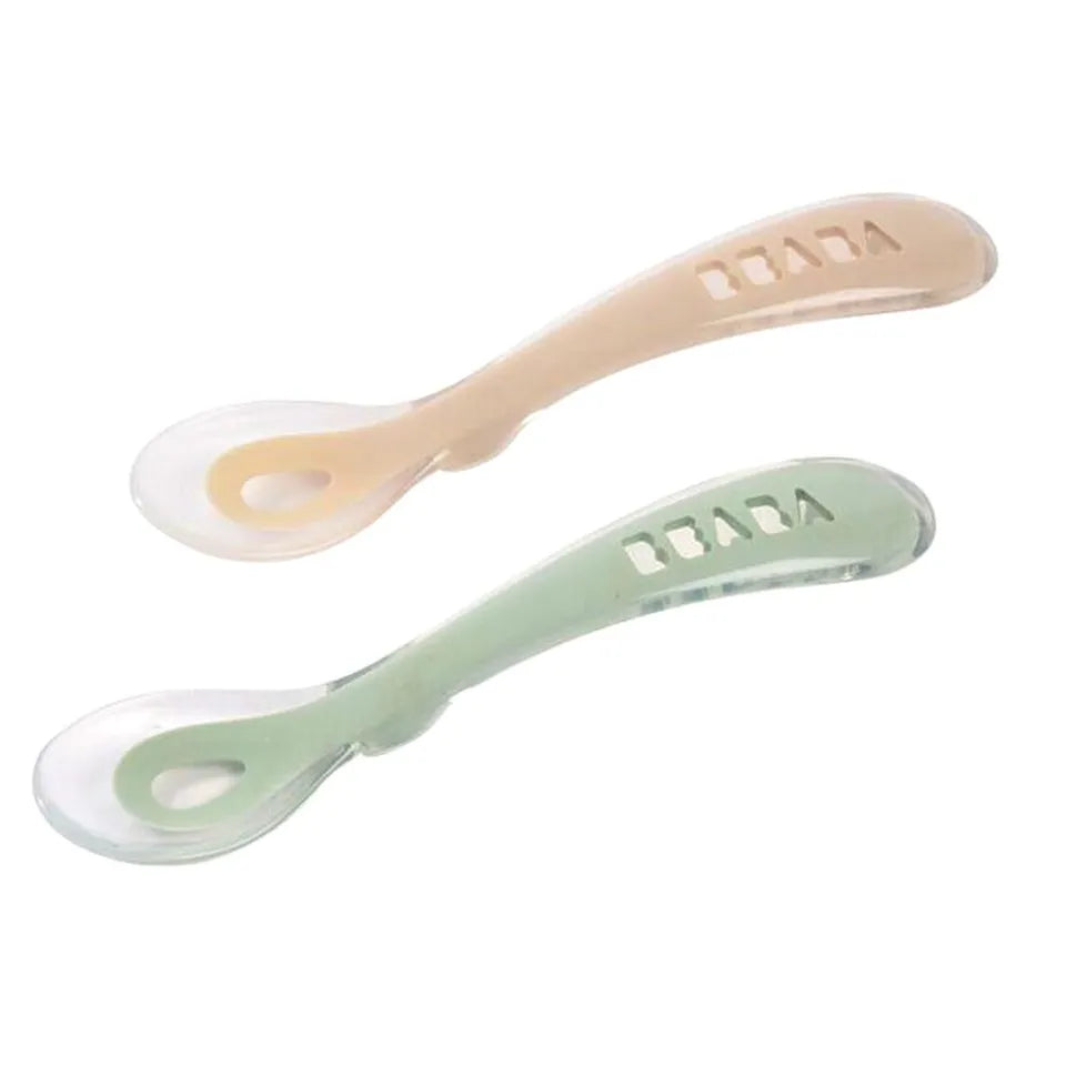 Beaba Silicone Spoon 1st Age Set of 2 + Box