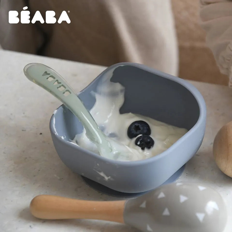 Beaba Silicone Spoon 1st Age Set of 2 + Box