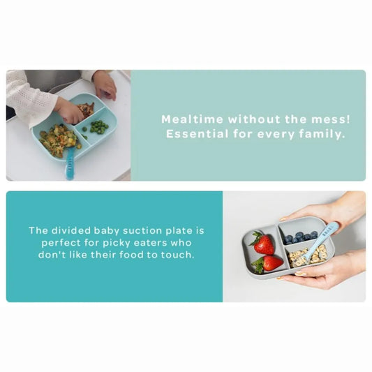 Beaba Silicone Suction Divided  Plate